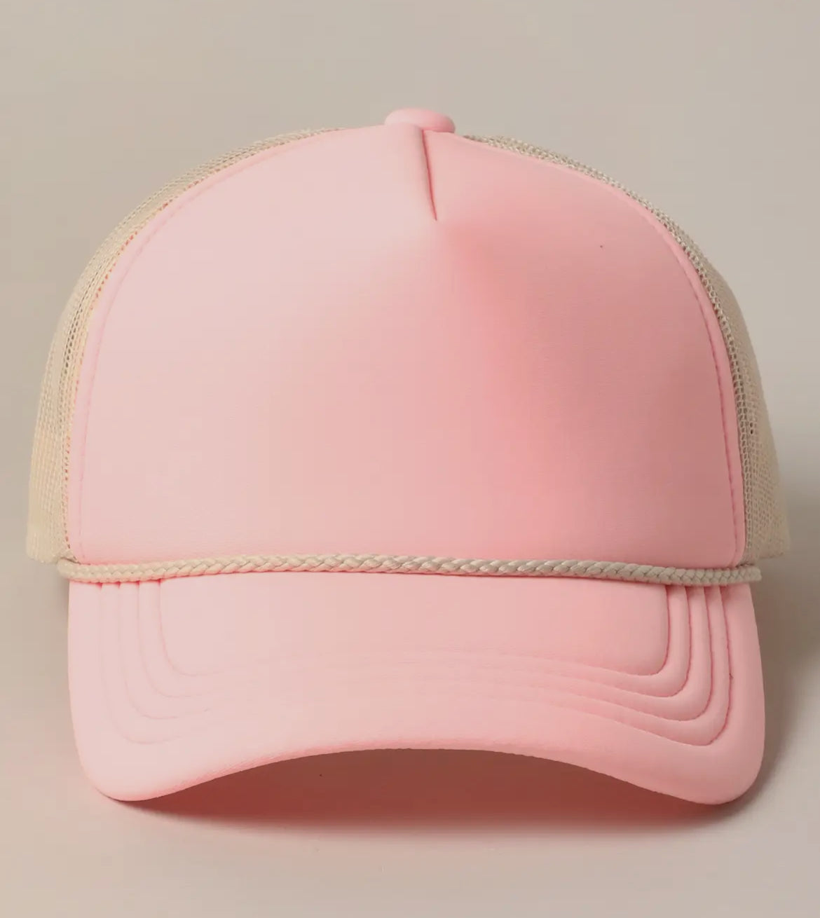 Kbethos Plain foam rope mesh trucker hat