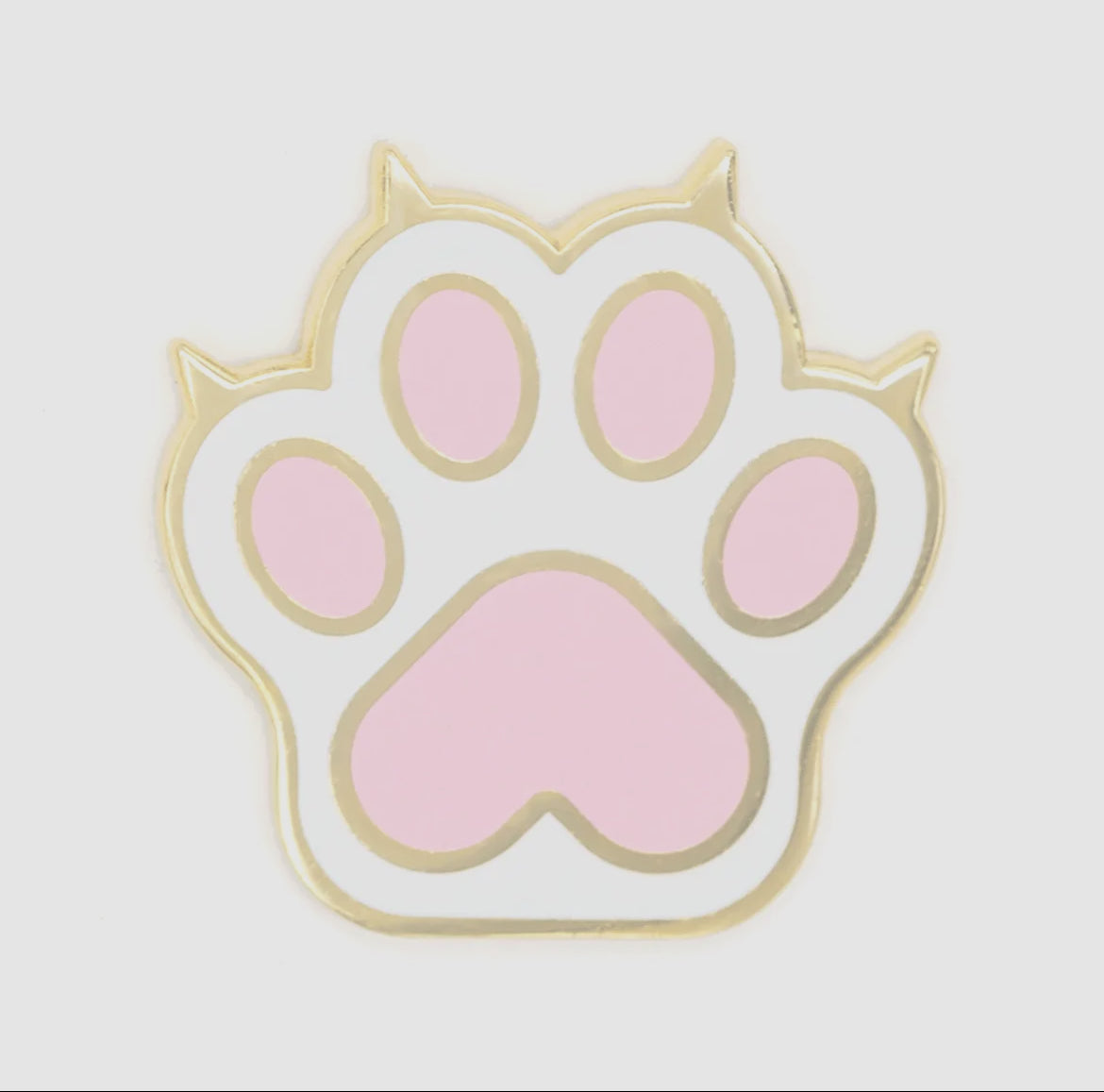 Cat paw pin