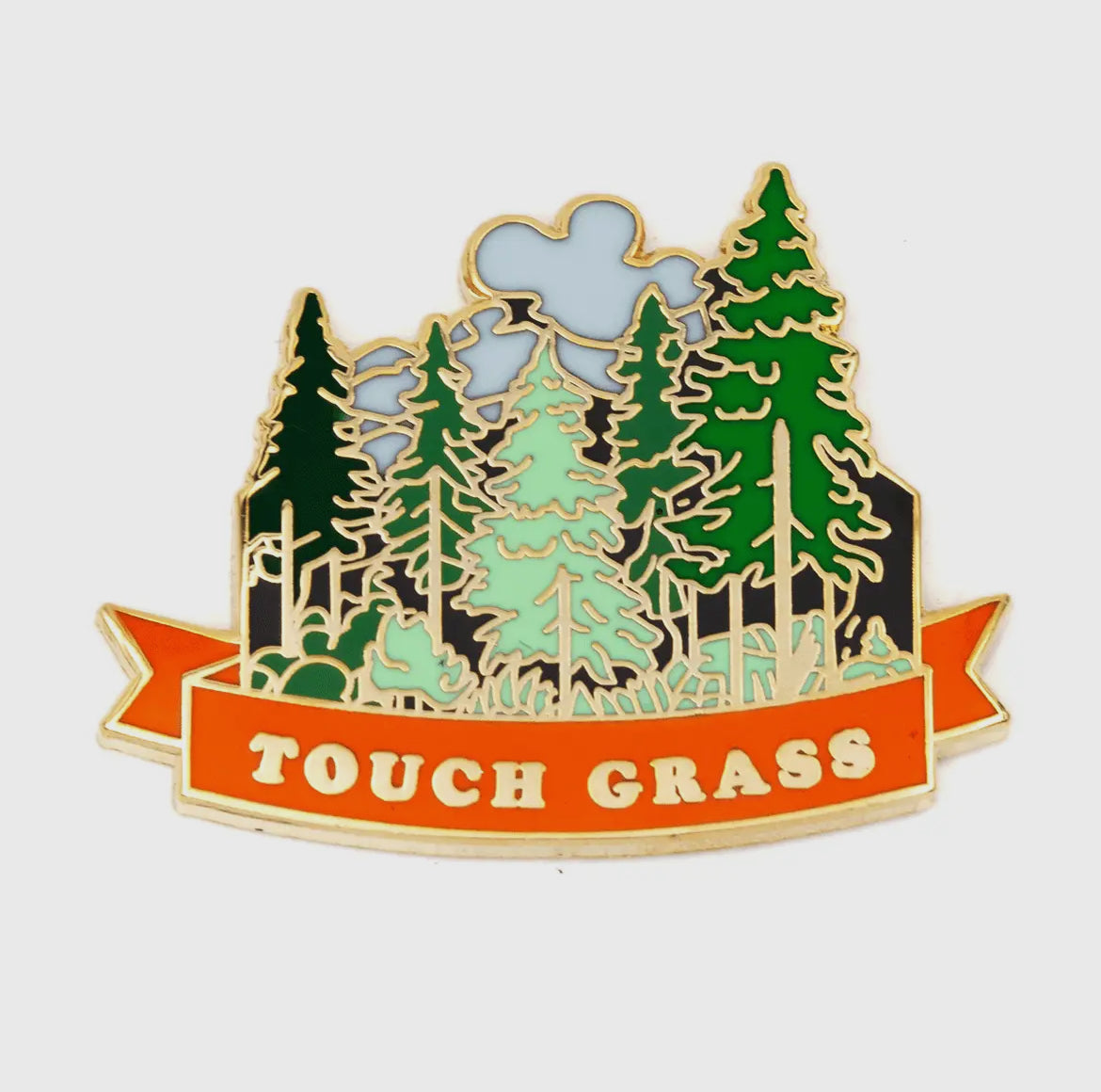 Touch grass pin