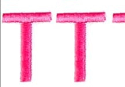 Varsity Letter T Patch