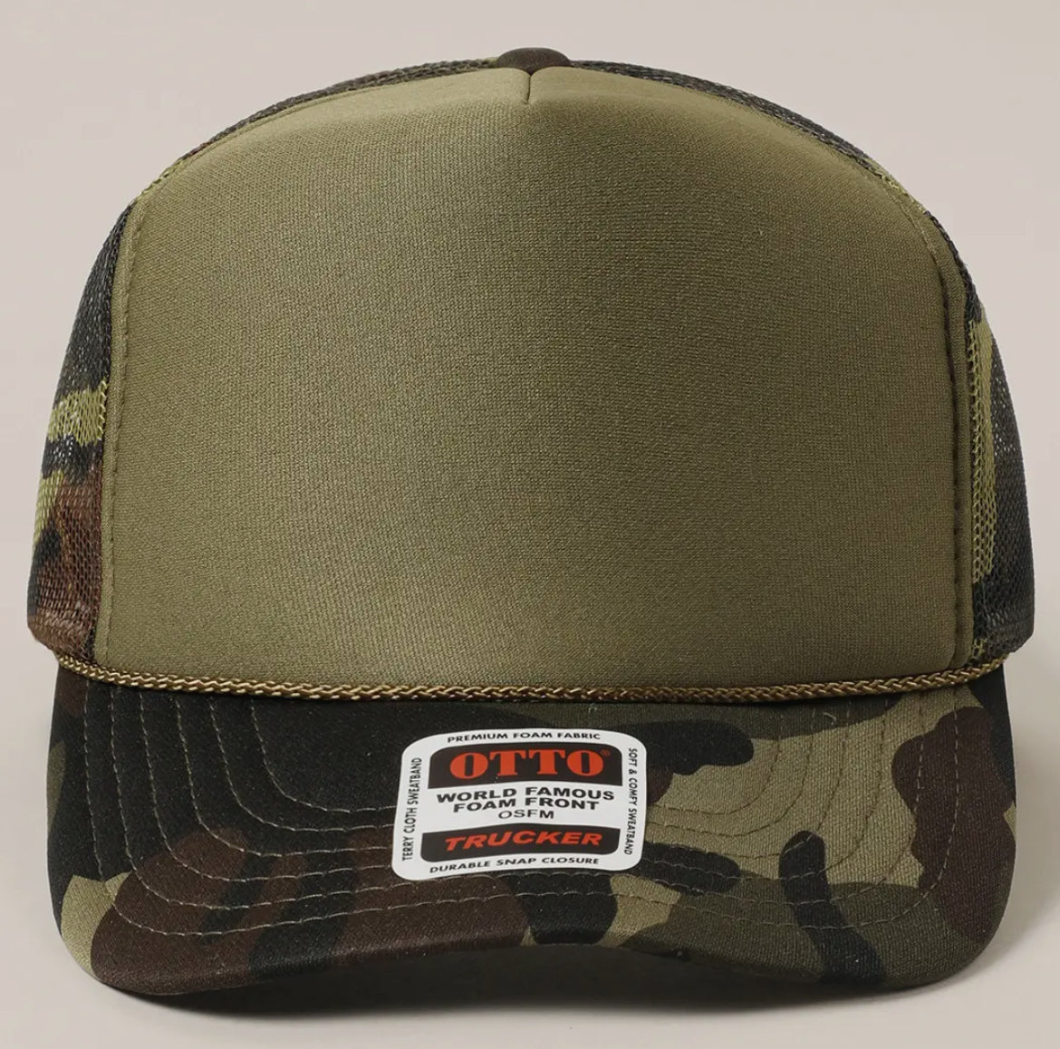 Otto Two tone foam trucker hat