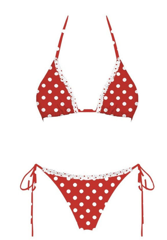 Sunny Days Dot Bikini Bottom