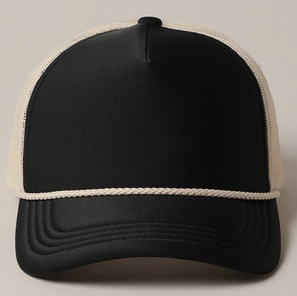 Kbethos Plain foam rope mesh trucker hat