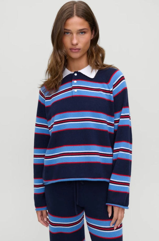 Benson Cashmere Sweater in Rugby Stripe