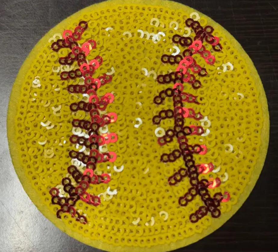 Sequin Softball Patch