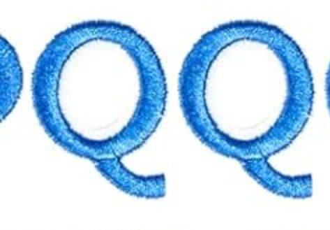 Varsity Letter Q Patch