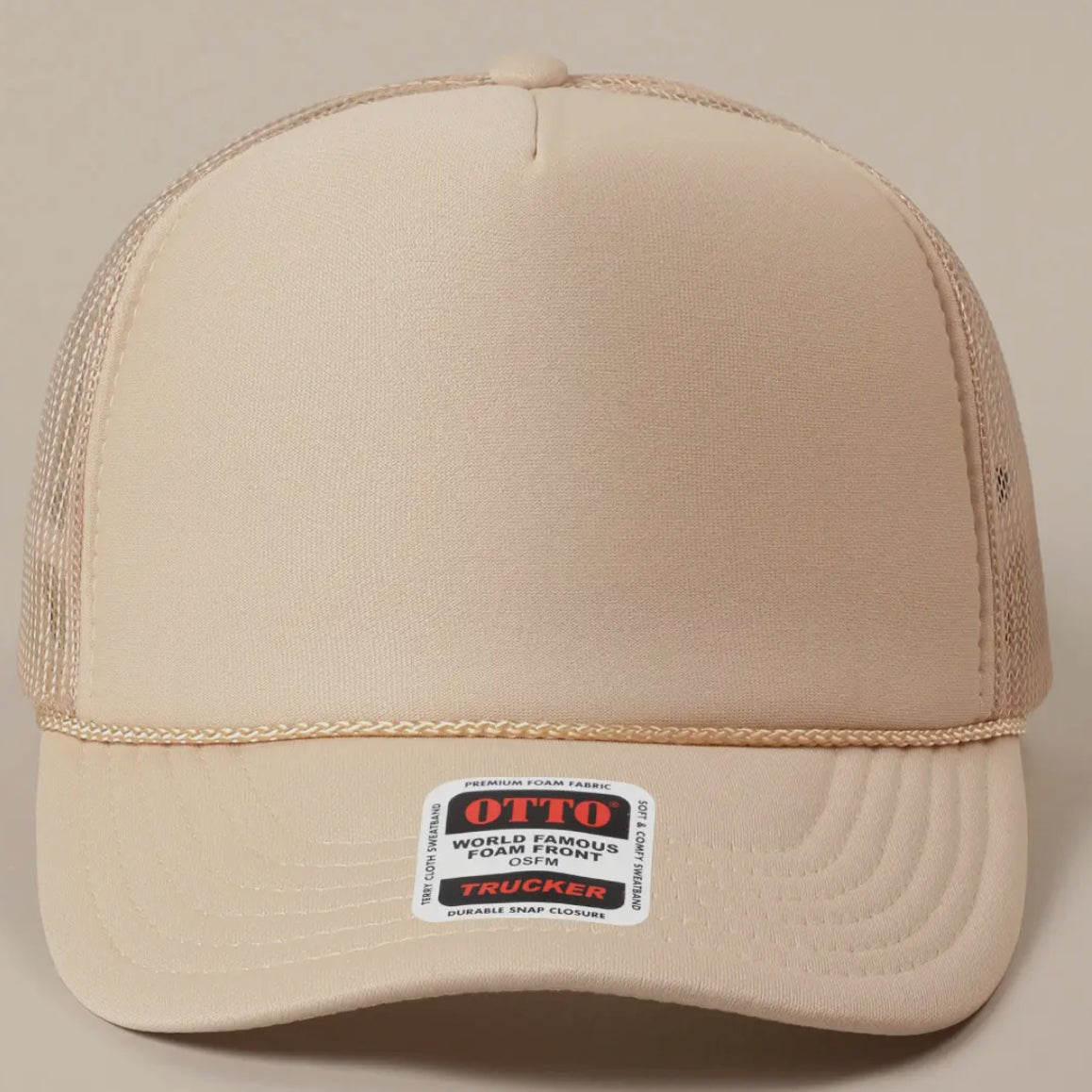 Otto Solid Foam Mesh trucker hat