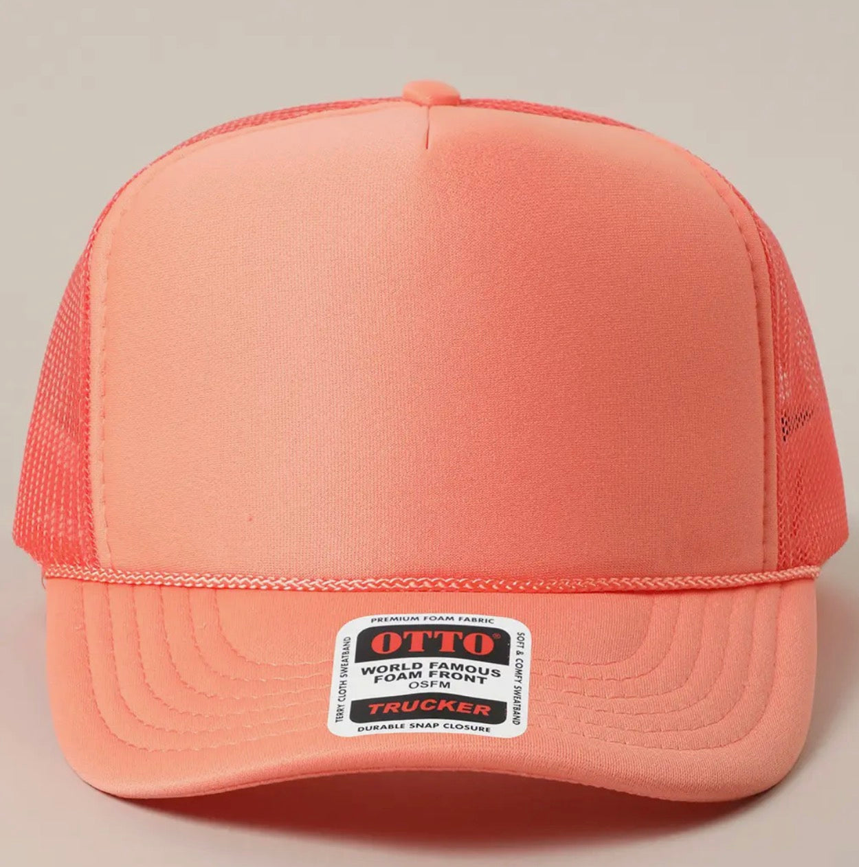 Otto Solid Foam Mesh trucker hat