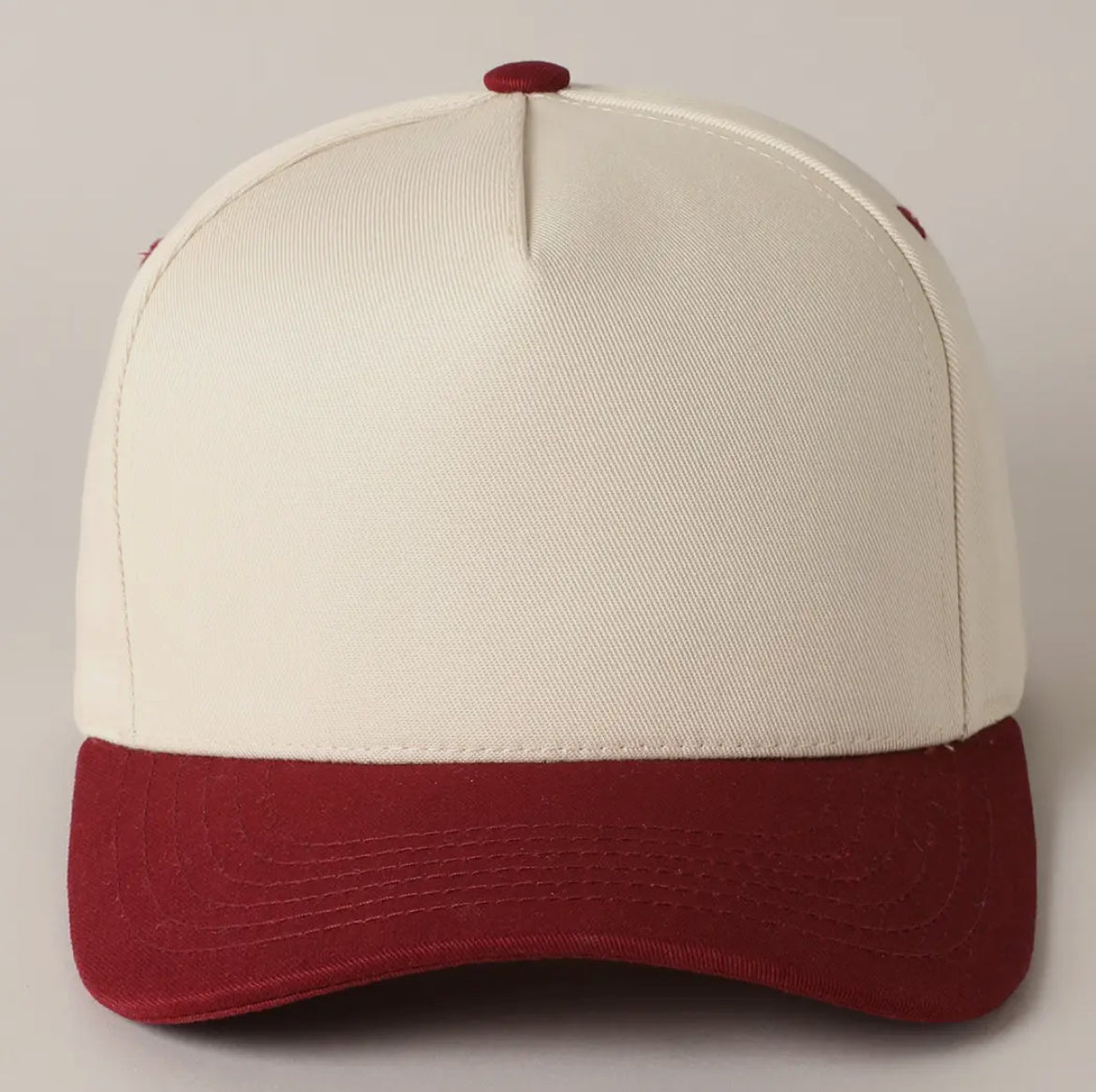 C.C. Two tone canvas trucker hat