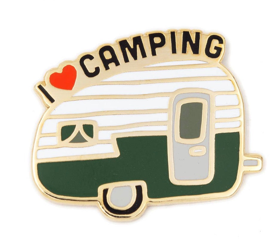 I Love Camping Pin