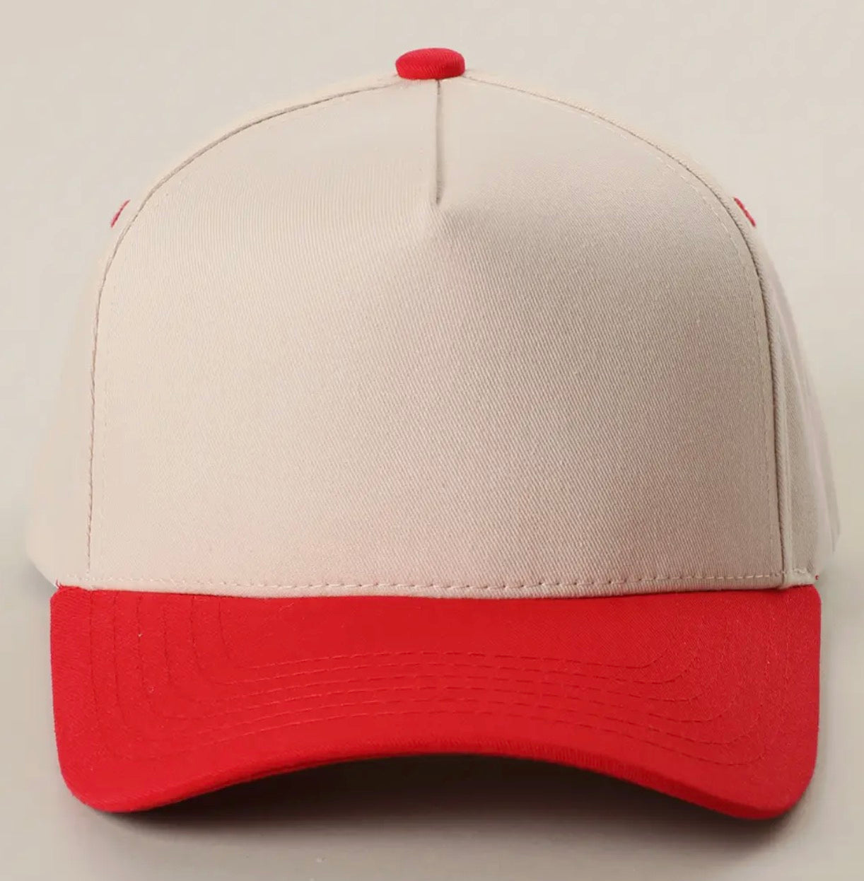 C.C. Two tone canvas trucker hat