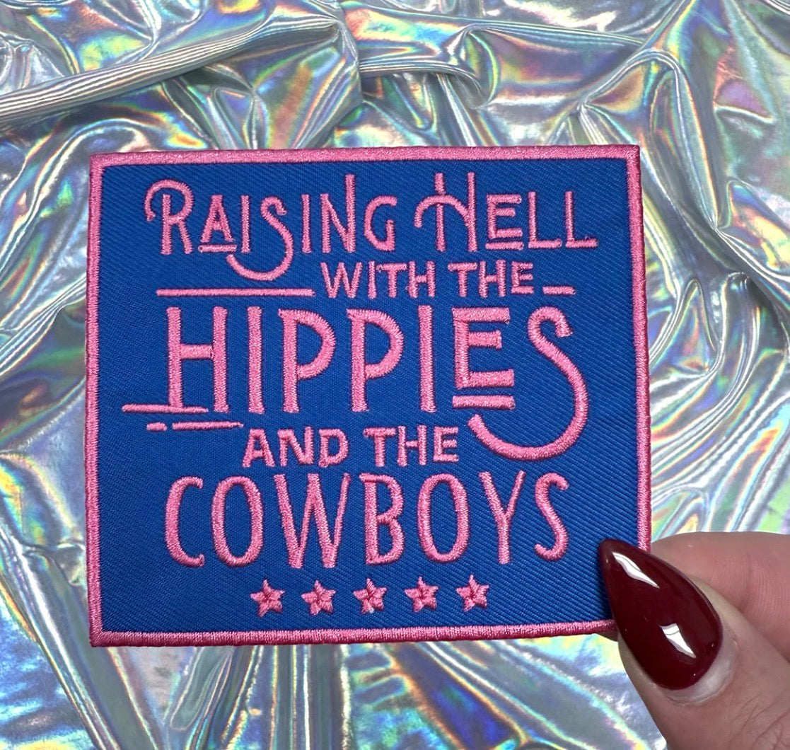 Raising Hell With Hippies Patch