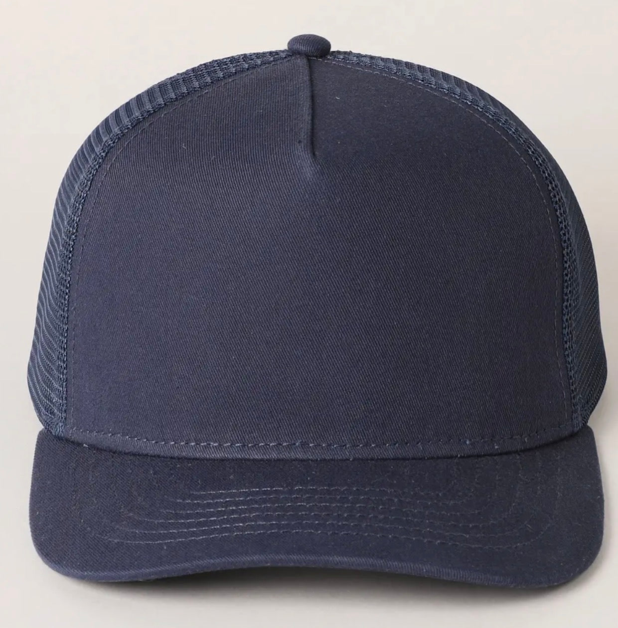 Newhatten Solid Canvas Mesh Trucker Hat