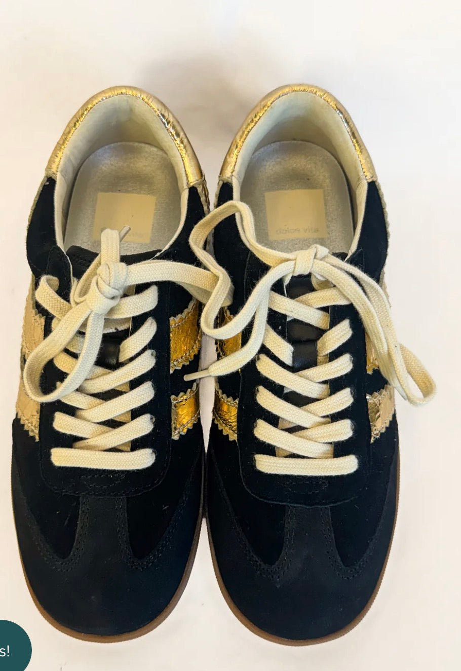 Merit Black Gold Sneakers