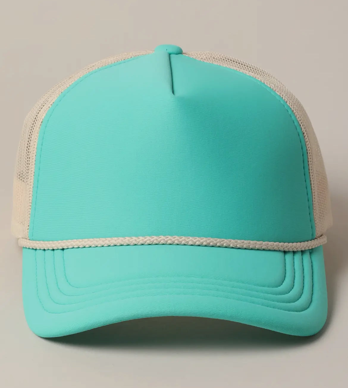 Kbethos Plain foam rope mesh trucker hat
