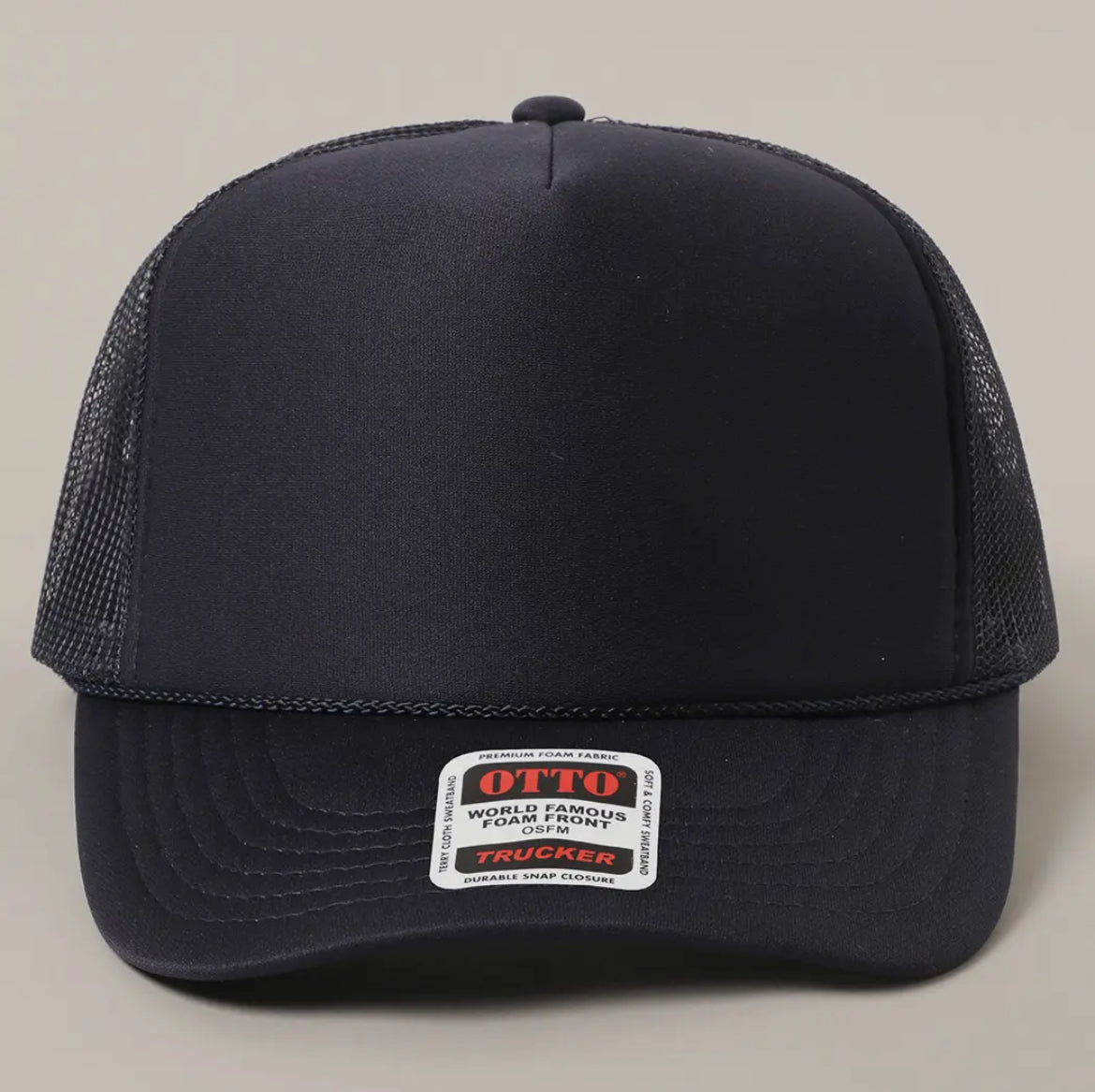 Otto Solid Foam Mesh trucker hat