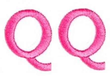 Varsity Letter Q Patch