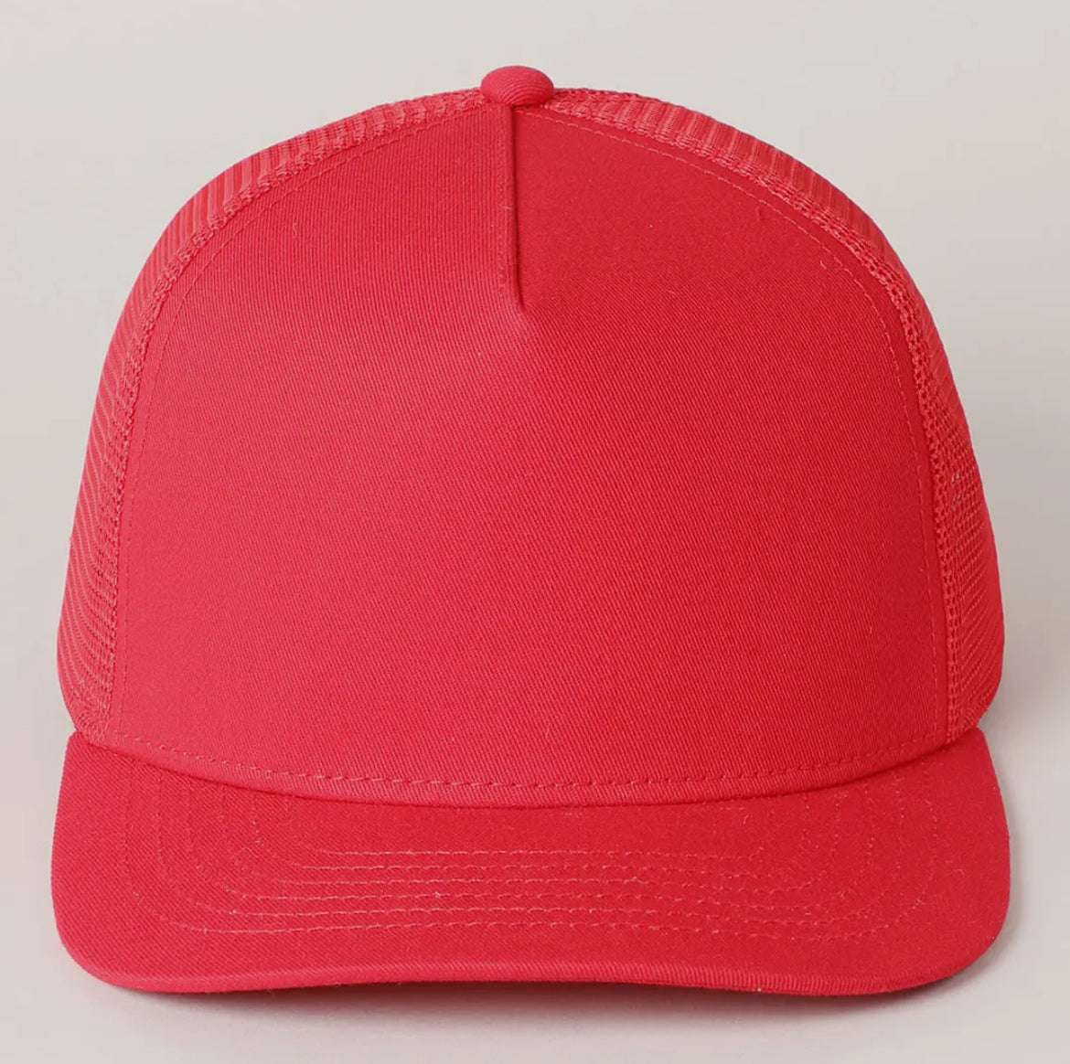 Newhatten Solid Canvas Mesh Trucker Hat