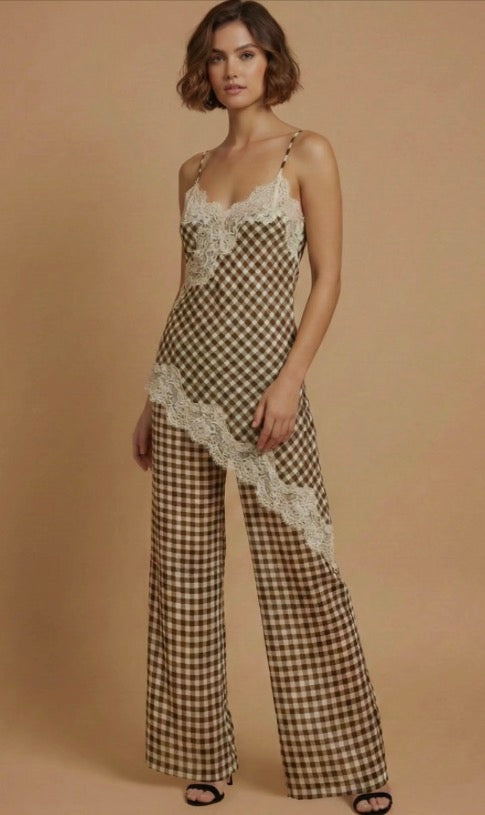Lizzy Cami Top in Gingham