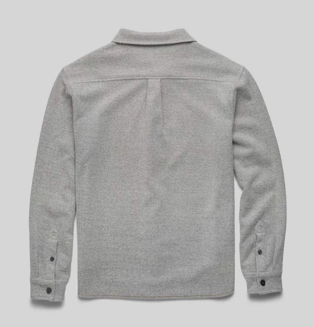 Louis soft textured over shirt - heather gray