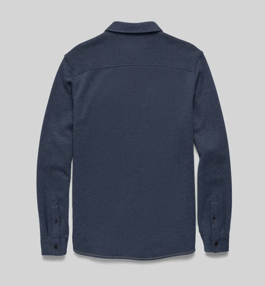 Rex soft knit shirt- navy heather