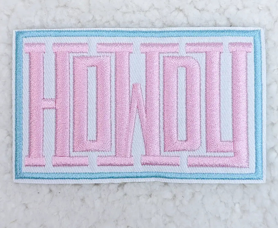 Pink Howdy Patch