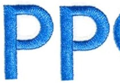 Varsity Letter P Patch