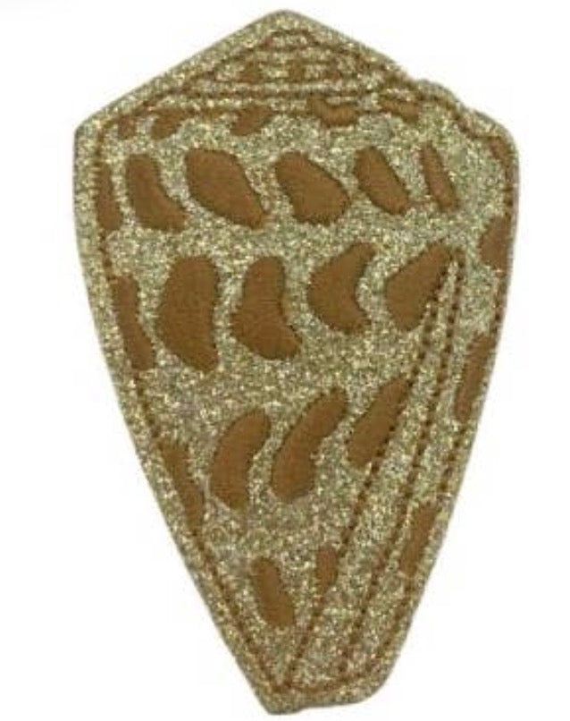 Glitter Seashell Patch