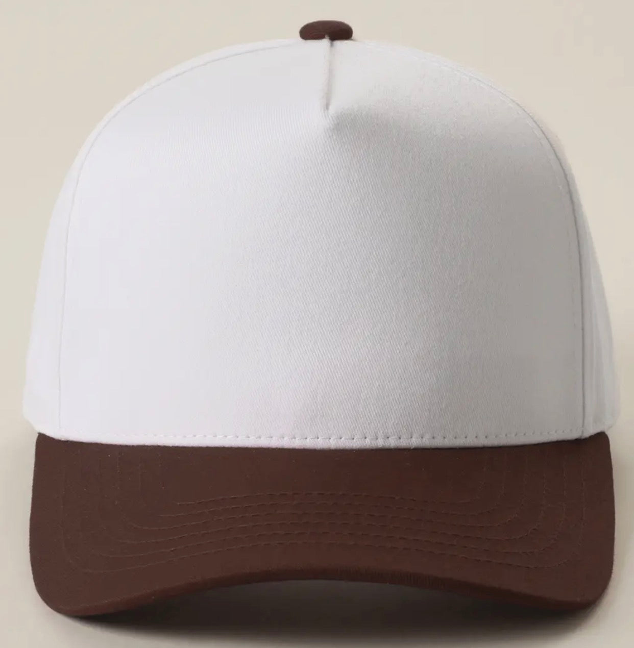 C.C. Two tone canvas trucker hat