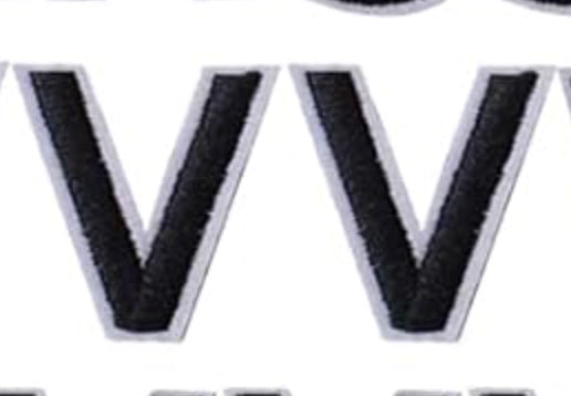 Varsity Letter V Patch