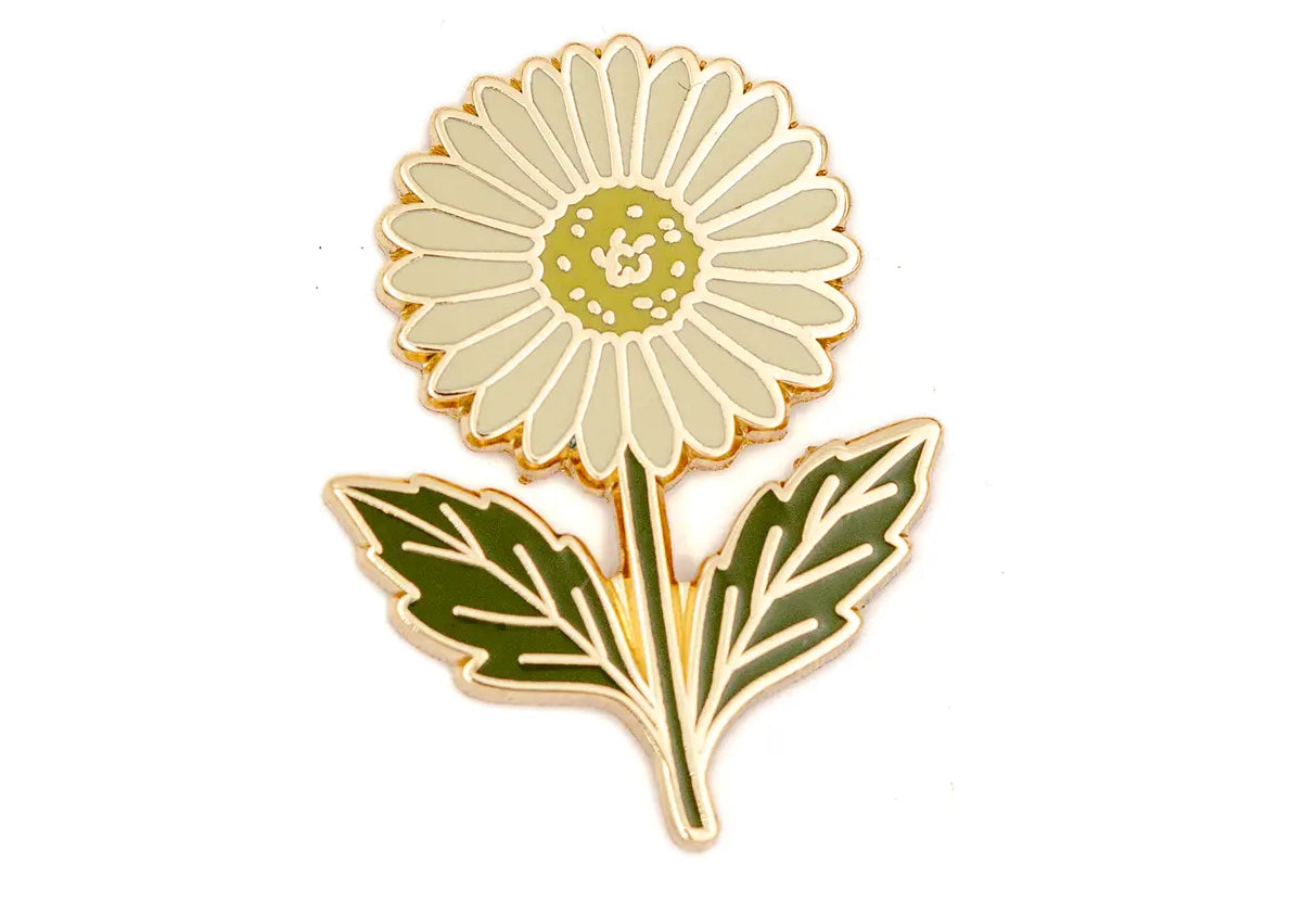 White daisy pin
