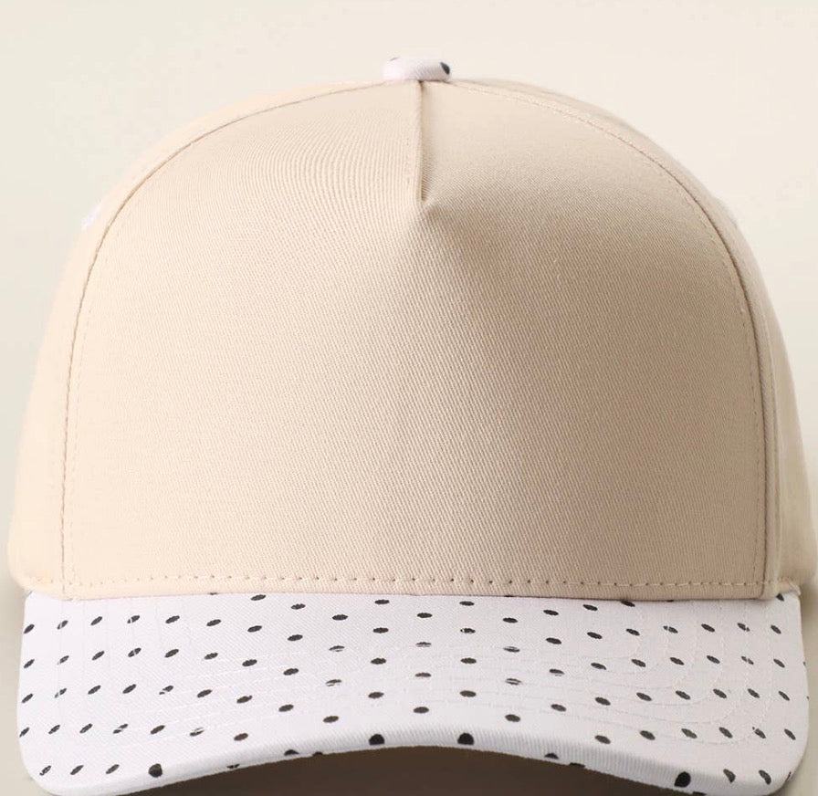 C.C. Two tone canvas trucker hat