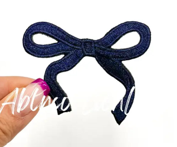 Navy Bow Patch