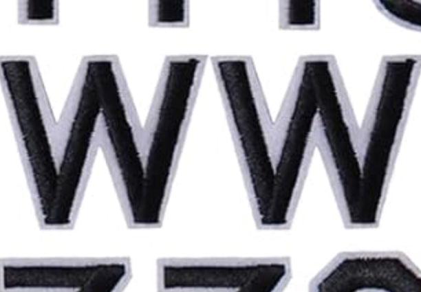 Varsity Letter W Patch