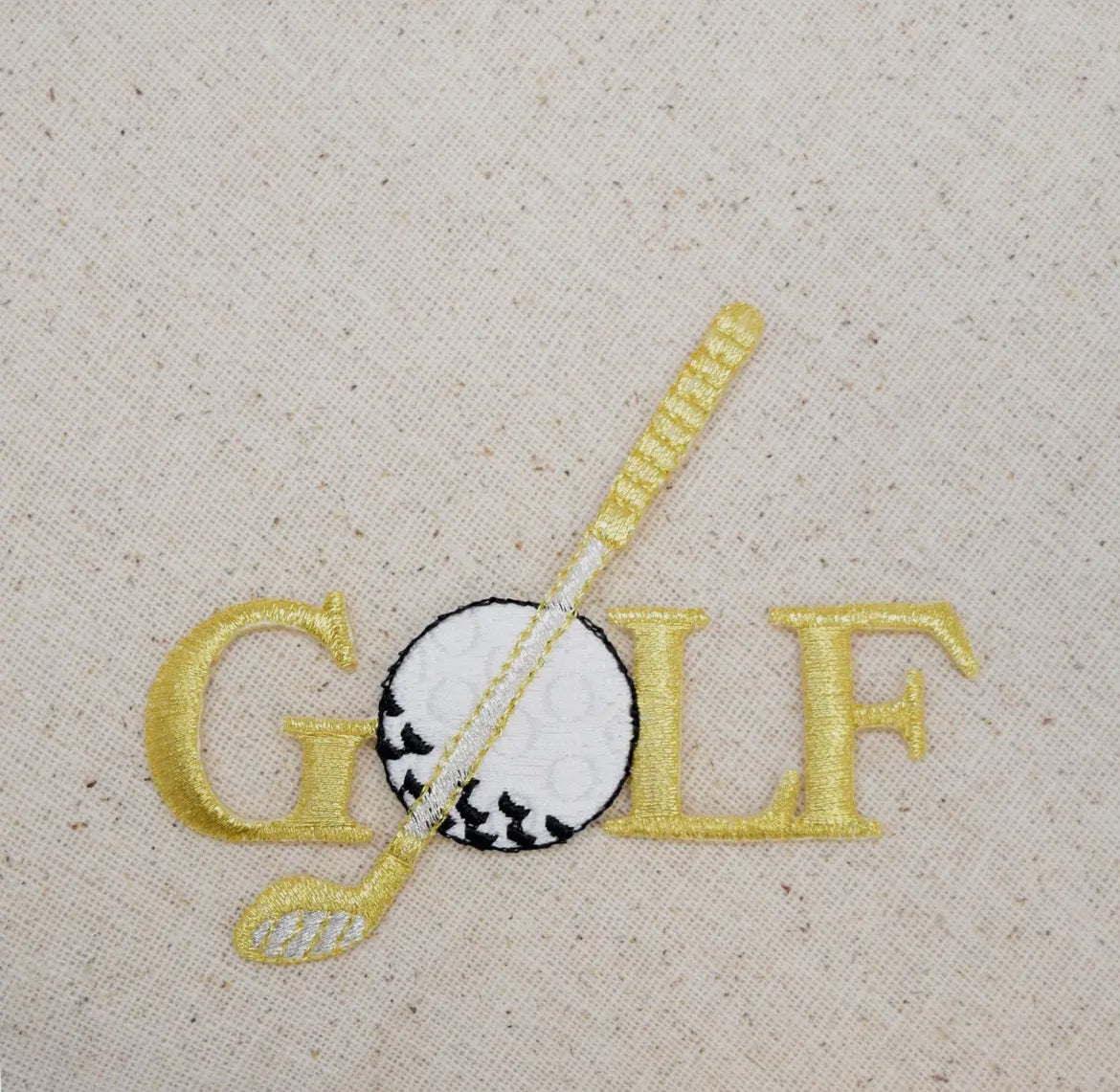 Gold golf patch