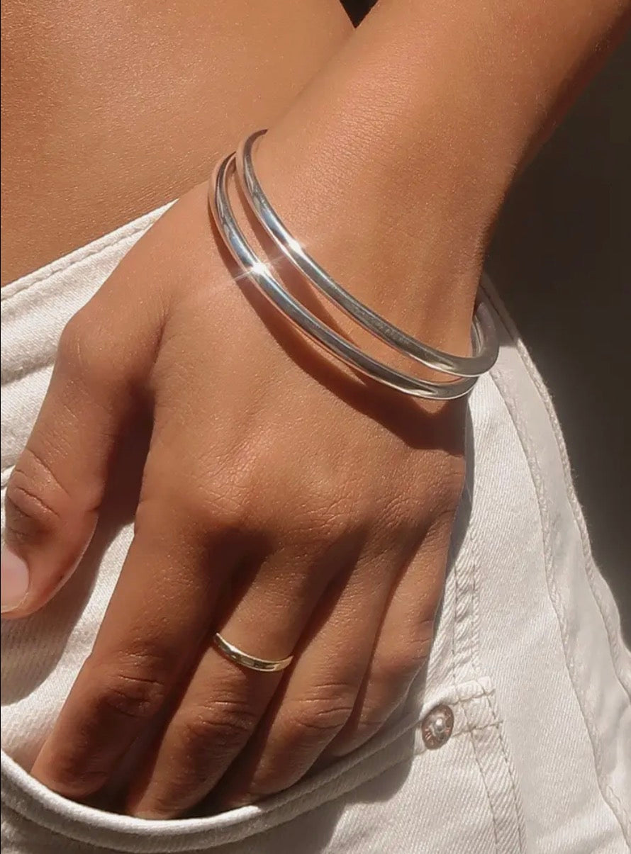 Silver bangles