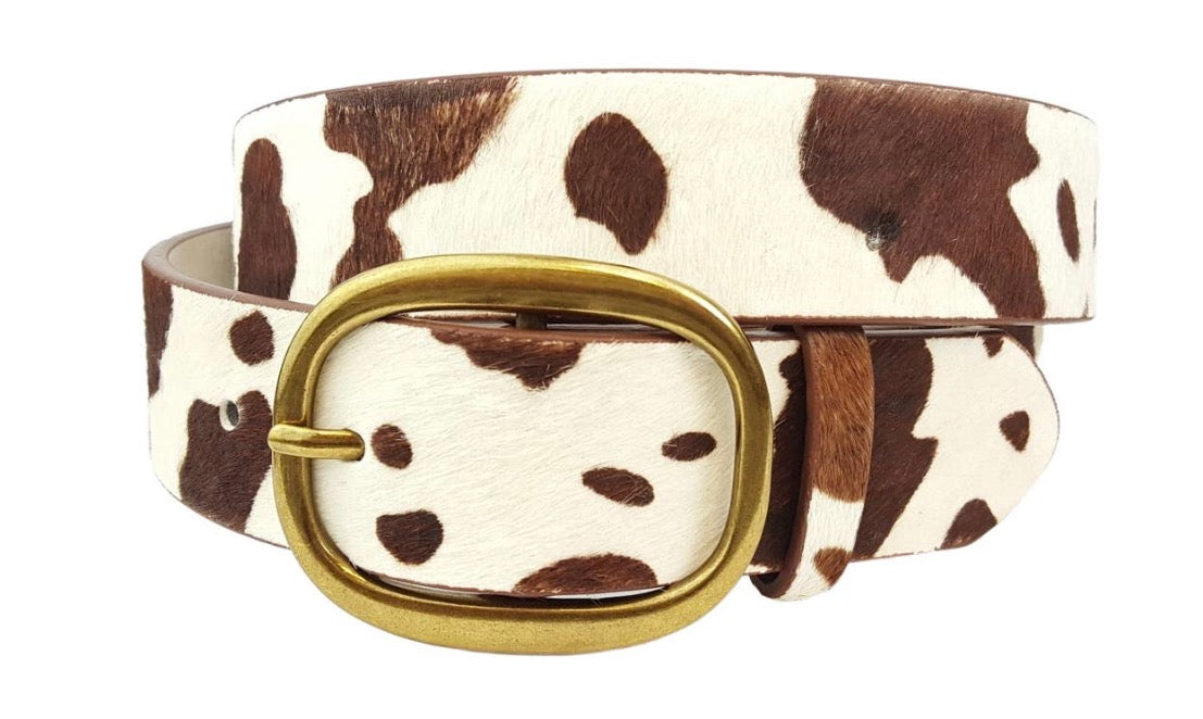 Genuine Cow Hair Belt