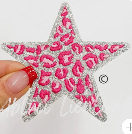 Pink Leopard Star Patch