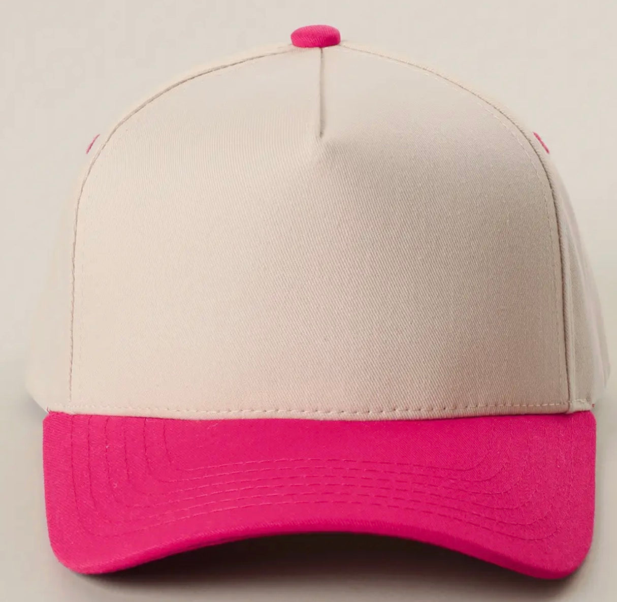 C.C. Two tone canvas trucker hat
