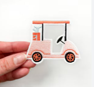 Orange golf cart patch