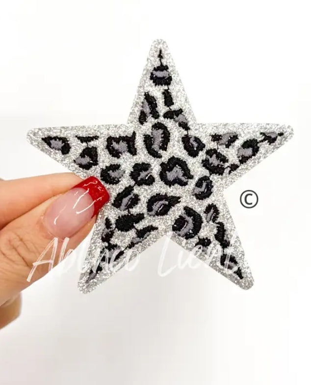 Black Leopard Star Patch