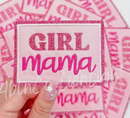 Pink Girl Mama Patch
