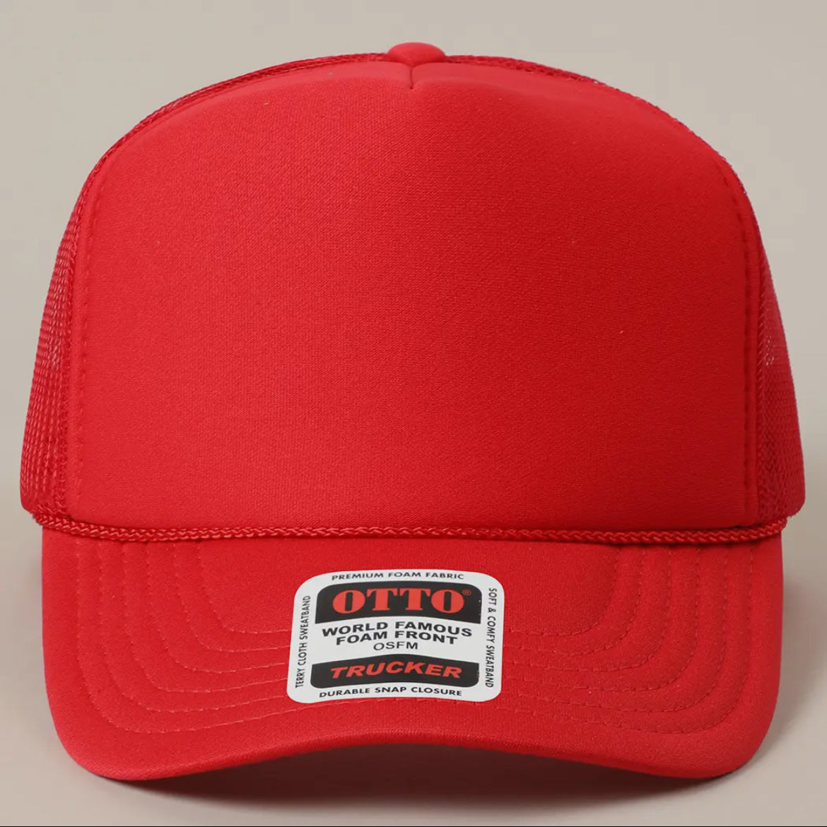 Otto Solid Foam Mesh trucker hat