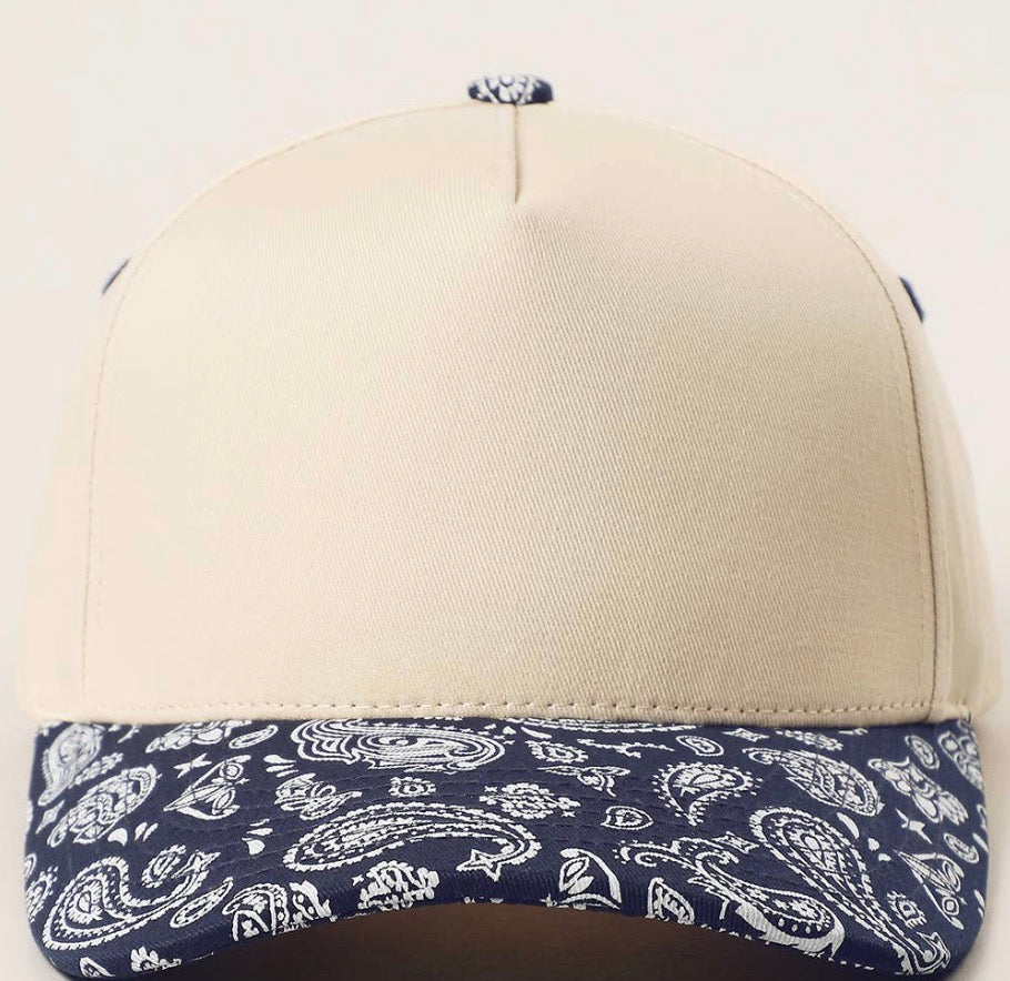 C.C. Two tone canvas trucker hat