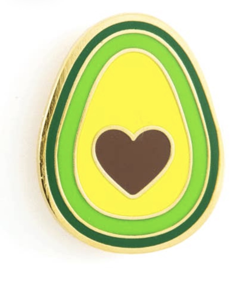 Avocado Heart Pin