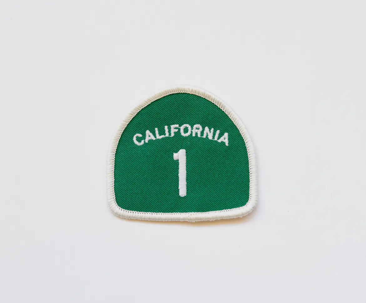 California pacific coast highway 1 iron on patch