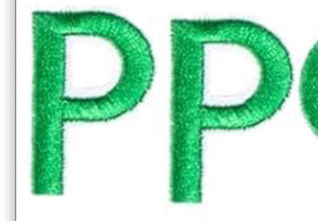 Varsity Letter P Patch
