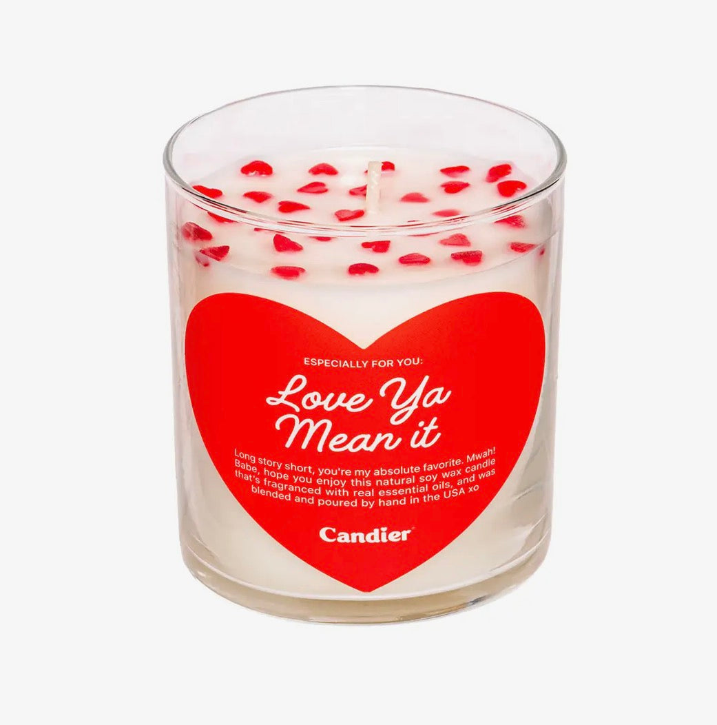Love ya, mean it candle