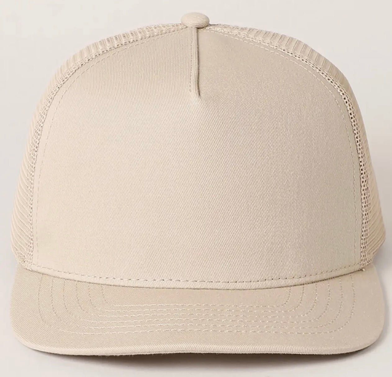 Newhatten Solid Canvas Mesh Trucker Hat