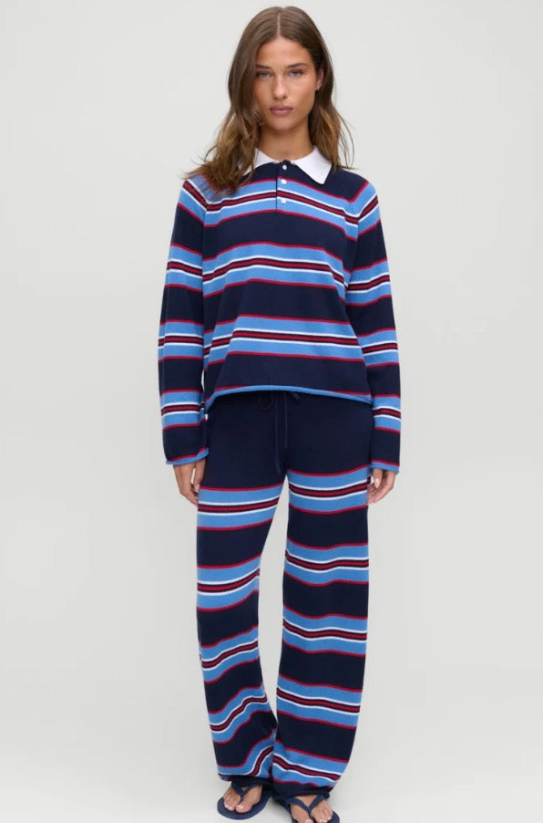 Benson Cashmere Sweater in Rugby Stripe
